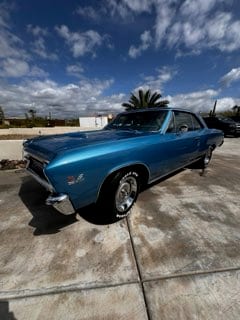 Blue 1967 Chevrolet Chevelle detailed