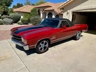 Red Chevrolet El Camino SS detailed