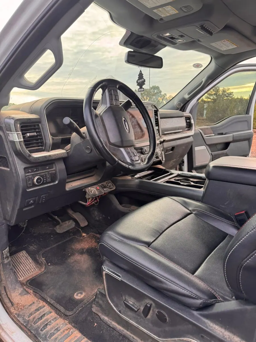Before &mdash; red-dirt work truck interior
