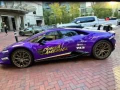 Purple Corsa America Lamborghini Huracan