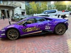 Purple Corsa America Lamborghini Huracan