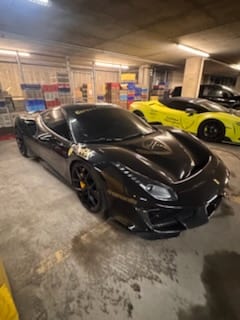Nico washing a Corsa America Mercedes-AMG GT
